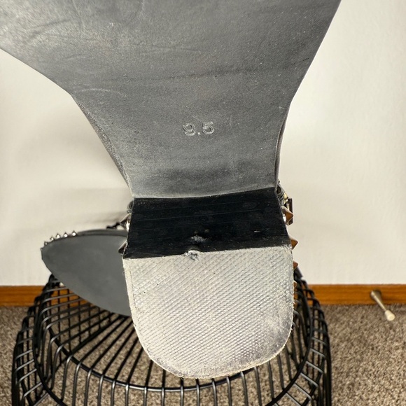 Jeffrey Campbell Everly Studded Brushed Black Ankle Boots Size 9.5 - Picture 9 of 10